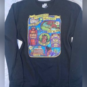 Disney Princess and the Frog Long Sleeve vintage style Crewneck.